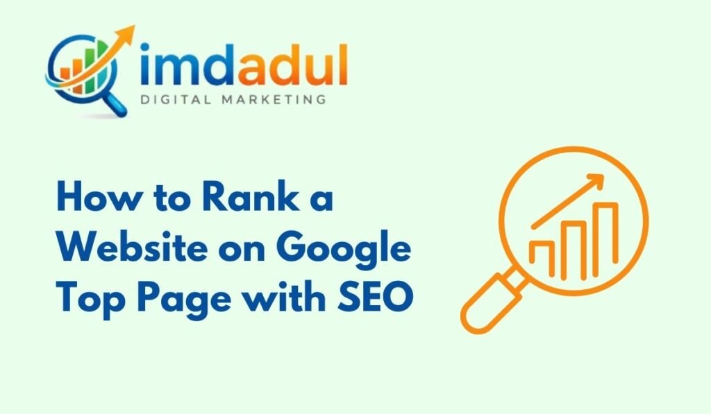 How to Rank a Website on Google Top Page with SEO